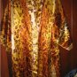 Glam LEOPARD Pattern Satiny Nightgown & Robe Set Plus Size 3X NEW