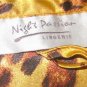 Glam LEOPARD Pattern Satiny Nightgown & Robe Set Plus Size 3X NEW