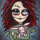 Asylum Girl - Mini Art Print