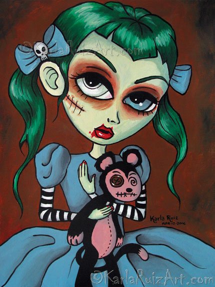 Mariana With Pet Monkey - Art Print