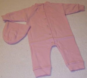 Apple Valley Dolls PINK SLEEPER SUIT WITH PINK CAP BRAND NEW