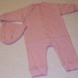 Apple Valley Dolls PINK SLEEPER SUIT WITH PINK CAP BRAND NEW