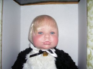 The Doll Maker MOO MOO MIKEY A PINT FULL OF MOO 20" Silicone Vinyl Doll NEW! LE#029/150