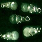 5 original jadeite bowl pendans, FREE SHIPPING.