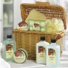 Apple Bath Set in Willow Basket