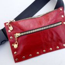 Red color travel bag
