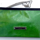 Wallet from green pattent leather