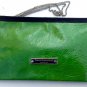 Wallet from green pattent leather