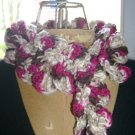 Handmade 3 tiered ruffled scaflette in variegated colors