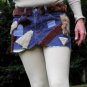 One of a kind recycled redesigned fur legging cover mini skirt