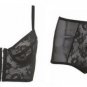 BLACK GRANDMA RETRO LINGERIE SET Size 34A and size 8