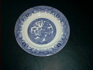 Blue Willow Pattern SANDWICH PLATE
