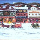 WINTER VILLAGE JIGSAW PUZZLE * GOOD CONDITION! * 100% COMPLETE! 1978