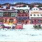 WINTER VILLAGE JIGSAW PUZZLE * GOOD CONDITION! * 100% COMPLETE! 1978