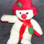 Christmas SNOWMAN Holiday Plush  10 1/2" TALL Kellytoy