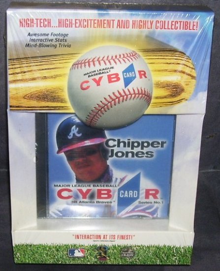 Atlanta Braves * CHIPPER JONES * CYBR CARD CD-ROM NEW IN BOX!