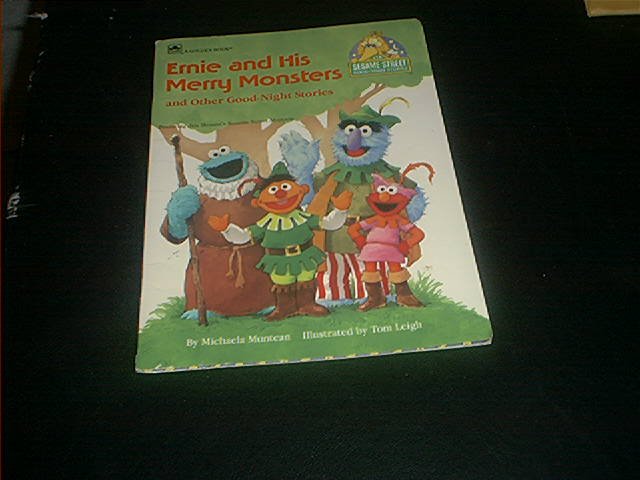 Sesame Street ERNIE AND HIS MERRY MONSTERS And Other Good Night Stories Book 1992