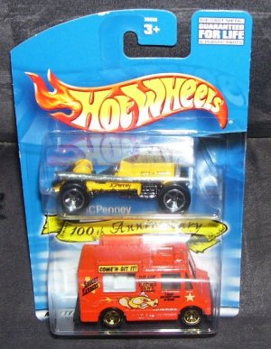 Hot Wheels JC PENNEY 100th Anniversary 2 Car Diecast Set NEW