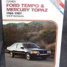 Clymer FORD TEMPO MERCURY TOPAZ 1984-1987 Shop Manual NEW/SEALED!