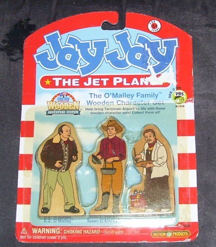 Jay Jay The Jet Plane The O Malley Family Wooden Character Set New