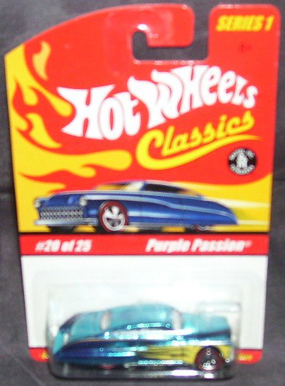 Hot Wheels Classics Purple Passion Blue Wyellow Flames Red Line New Series 1 20 Of 25 3986