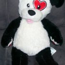 Build A Bear Workshop KISSES FUR YOU Black & White Puppy Plush 16" Build A Bear Workshop KISSES FUR YOU Black & White Puppy Plush 16"