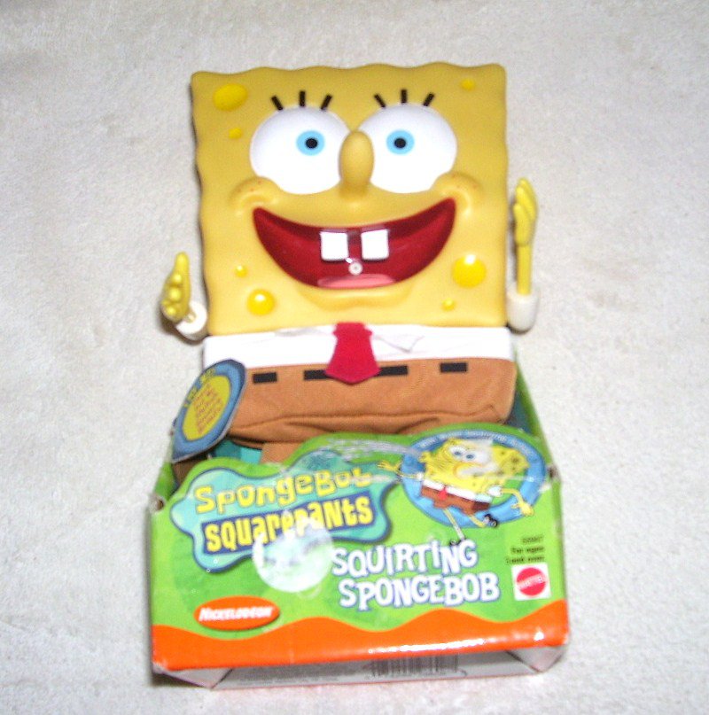 Spongebob Squarepants SQUIRTING SPONGEBOB Figure RARE! From 2000