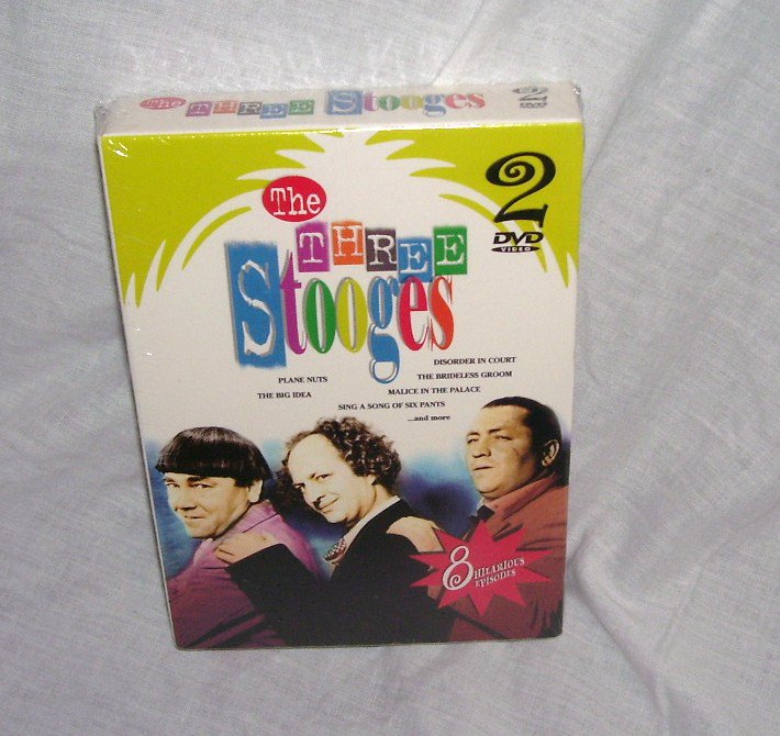 THE THREE STOOGES 2-Pack DVD Set NEW! 8 Episodes