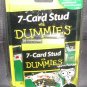 7-CARD STUD FOR DUMMIES Card Game NEW! w/40 pg Guidebook 2004