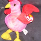 Ty STRUT The Rooster Beanie Baby NEW WITH TAG! 1996