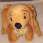 Disney Lady & the Tramp LADY Bean Bag Plush 7" Tall