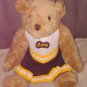 MCM Group Traditional Bear Plush 15" wearing ARMY Cheerleader Outfit
