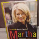 The World According To Martha Book NEW! Hardcover with DJ from 2006