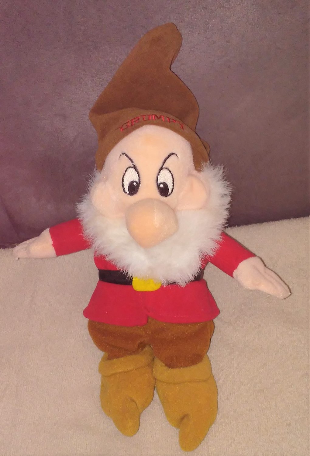 Disney Snow White & Seven Dwarfs GRUMPY Bean Bag Plush 9