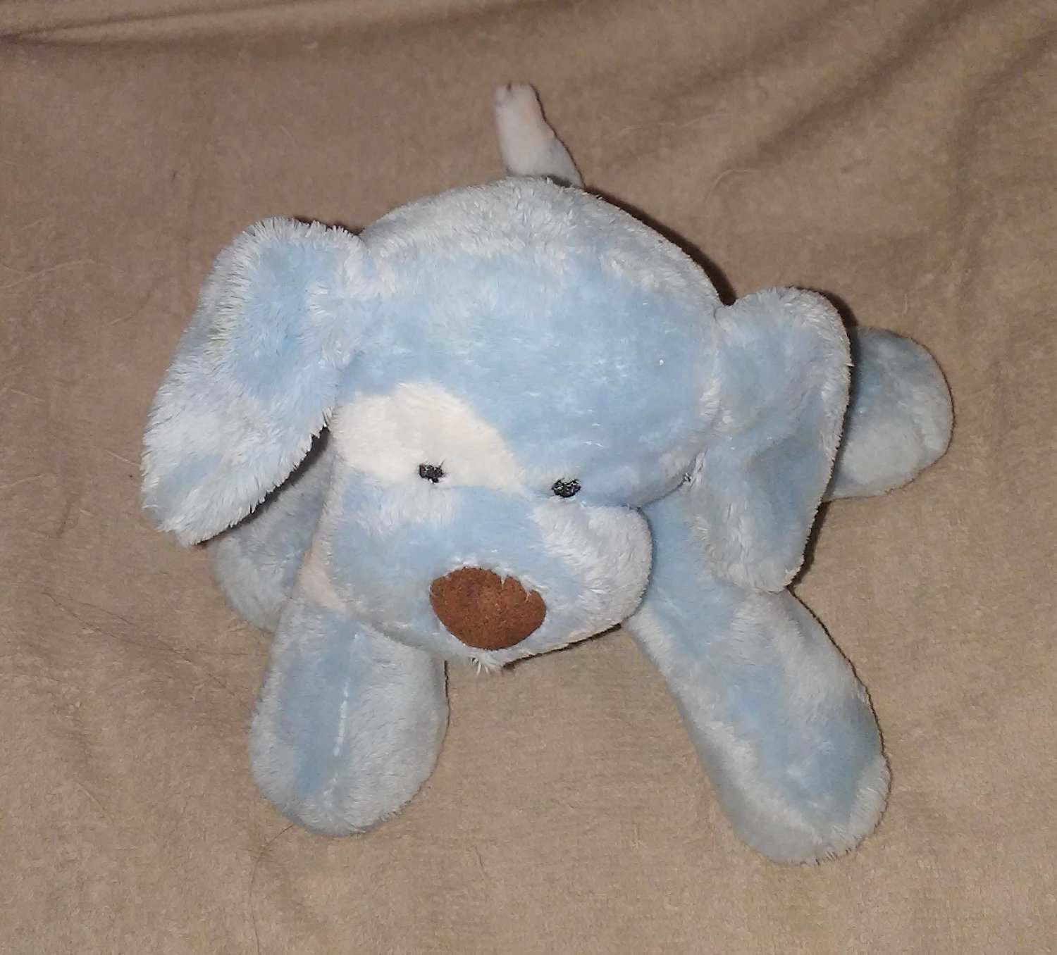 Baby Gund SPUNKY Blue Floppy Plush with Sound 8