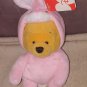 The Disney Store Easter Bunny RABBIT POOH Bean Bag Plush NWT 10"