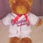 Build A Bear Brown Teddy 14" Plush in ATLANTA BRAVES OUTFIT
