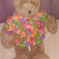 Vintage 1997 Build A Bear Brown Plush wearing a colorful shirt RETIRED 18"