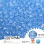200 Cornflower Blue Colored Acrylic / Plastic Faceted Beads 2mm Round Facet Style Loose Bead Lot