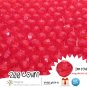 200 Gorgeous Red Colored Acrylic / Plastic Faceted Beads 2mm Round Facet Style Loose Bead Lot