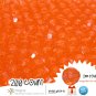 200 Gorgeous Orange #1 Colored Acrylic / Plastic Faceted Beads 2mm Round Facet Style Loose Bead Lot