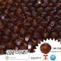 200 Root Beer Brown Colored Acrylic / Plastic Faceted Beads 2mm Round Facet Style Loose Bead Lot