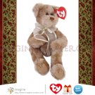 Retired TY Attic Treasures Collection BEVERLY Tan Teddy Bear 8" Plush Stuffed Animal NWT Christmas