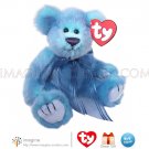 Retired TY Attic Treasures Collection AZURE Blue Teddy Bear 8" Plush Stuffed Animal NWT Christmas