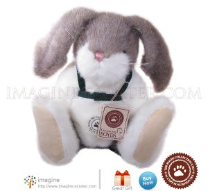 Retired Boyds Bears Rabbit BENSON T. HOPABOUT Boyd Bunny Collector Plush Style # 916503 New w/ Tags