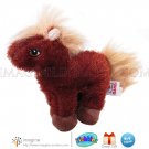 GANZ Webkinz Lil Kinz 6.5" Long Brown Horse Pony Plush Stuffed Animal Webkins NO CODE!