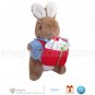 Rare Beatrix Potter 9" Peter Rabbit Cottontail Holiday Mail Plush Christmas Stuffed Animal by Eden