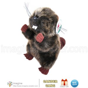 Gander Gang BAXTER BEAVER Cute 10" Tall Realistic Stuffed Animal New with Tags Cabin Den Decor