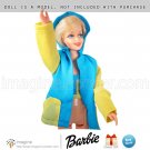 Vintage Barbie Clothes Best Buy Fashion Outfit #7424 Yellow & Blue Jacket & Bikini Top Doll Clothing