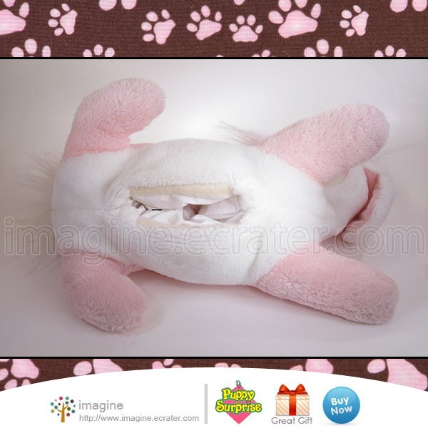 Vintage Hasbro Puppy Surprise Plush Pink & White Mom Mommy Dog & Baby ...